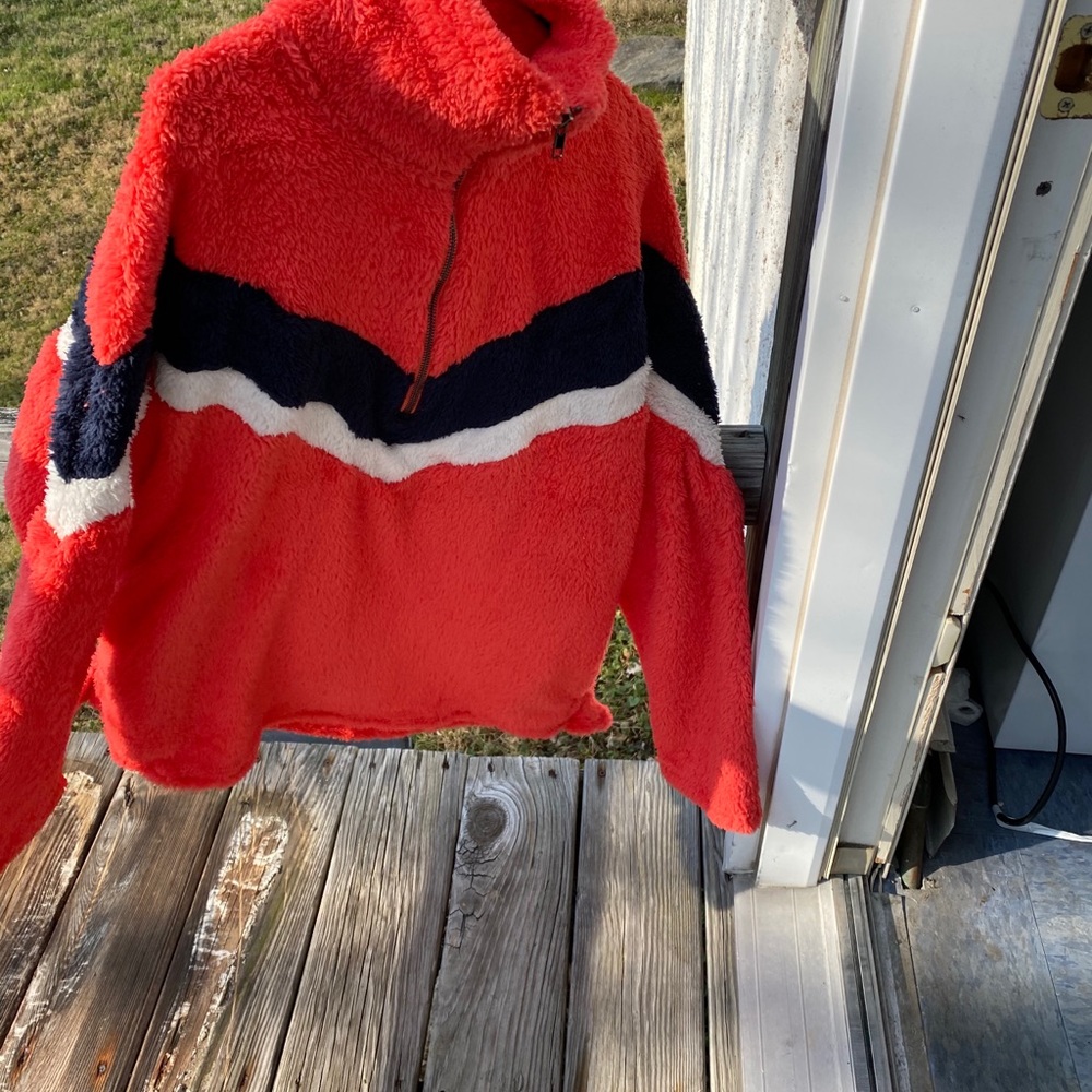 Colorblock Stripe Zip-Up Pullover Jacket - Picture 6 of 8